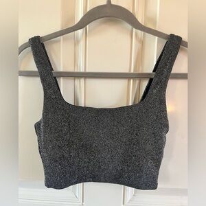 😎 Babaton Silver and black cropped tank